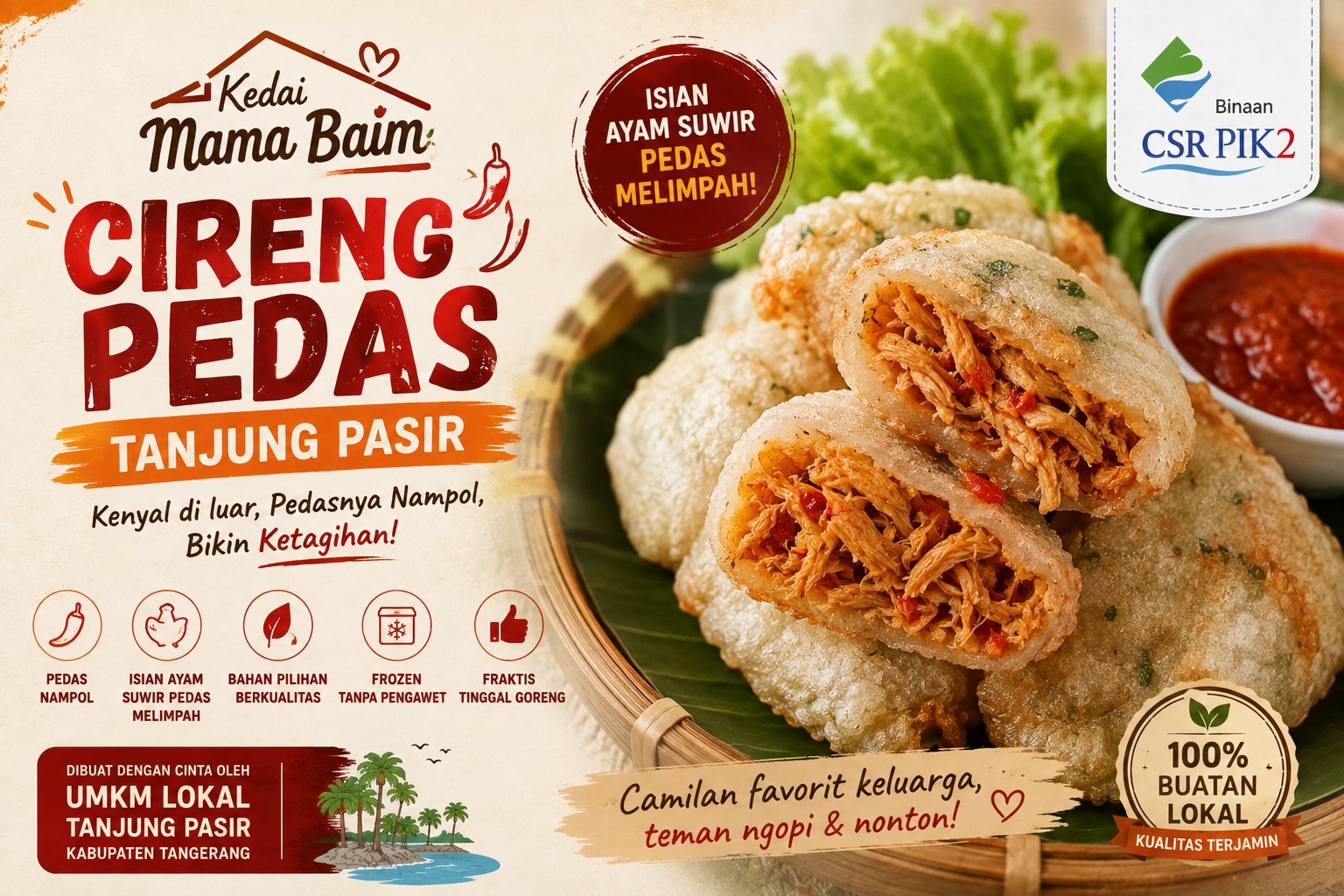 Cireng Ayam Suwir Pedas